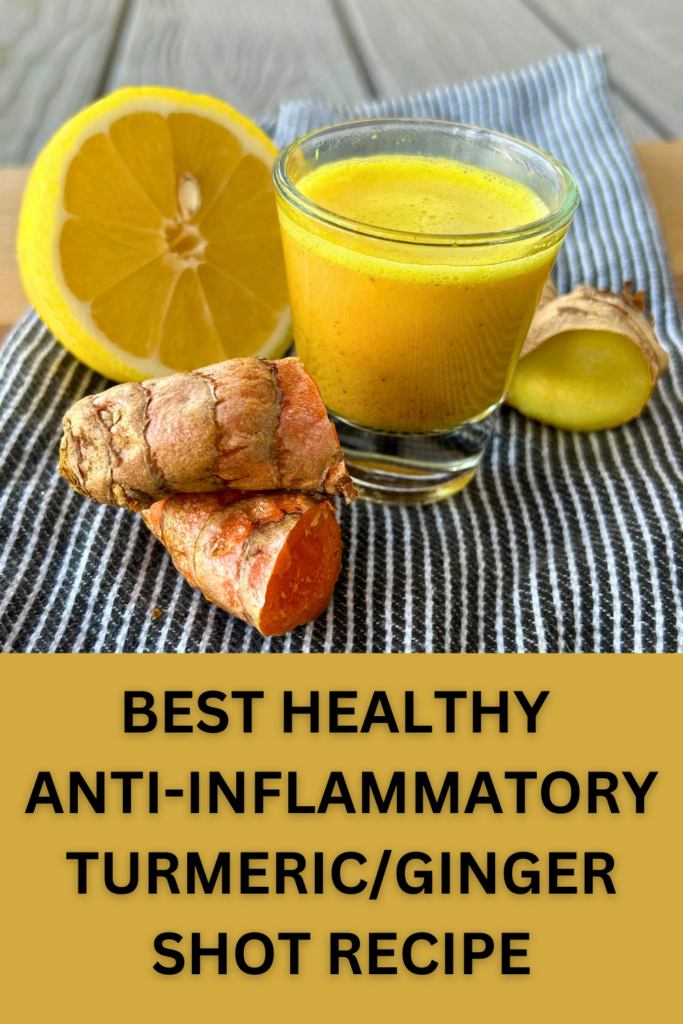 Best Healthy anti inflammatory turmeric/ginger shot with lemon and turmeric